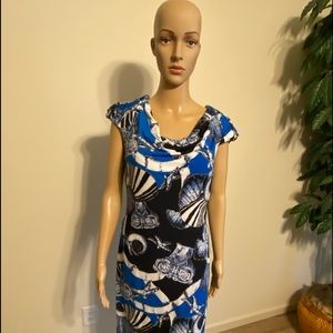 Cache dress Flexible fit belt with gold tones included